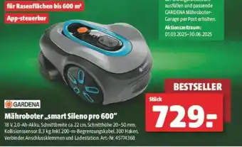 Hagebau Mähroboter,,smart sileno pro 600 Angebot