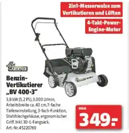 Hagebau Benzin- vertikutierer ,,bv 400-3 Angebot