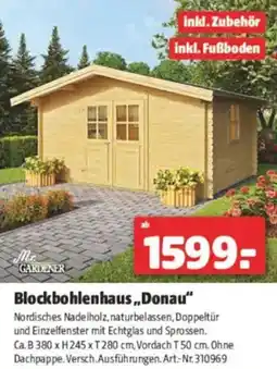 Hagebau Blockbohlenhaus Donau Angebot