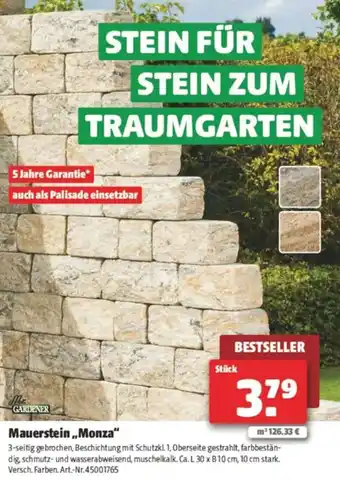 Hagebau Mauerstein Monza Angebot