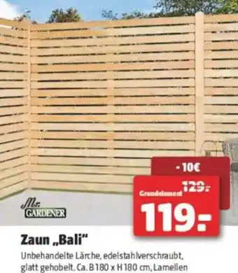 Hagebau Zaun „bali Angebot