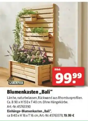 Hagebau Blumenkasten,,bali Angebot