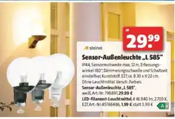 Hagebau Sensor-außenleuchte,,l 585 Angebot