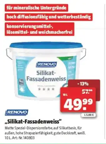 Hagebau Silikat- fassadenweiss Angebot