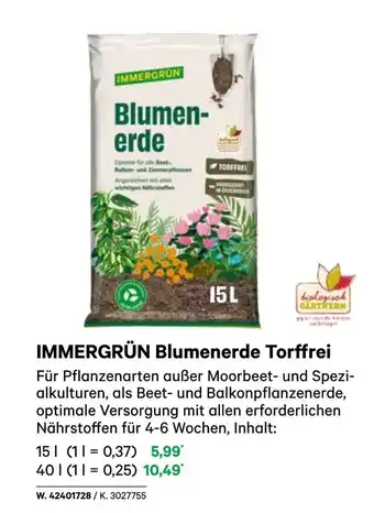 BayWa Immergron blumen- erde Angebot