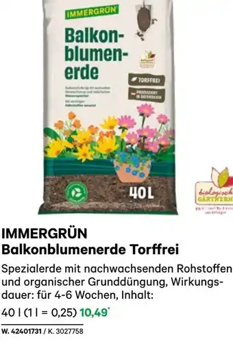 BayWa Immergron balkon- blumen- erde Angebot