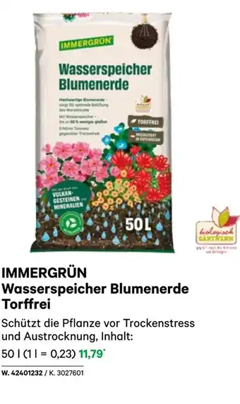 BayWa Immergron wasserspeicher blumenerde Angebot