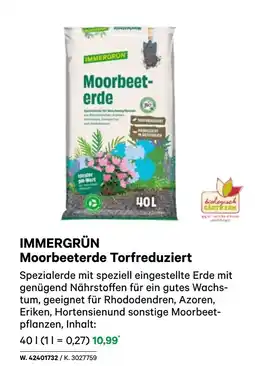 BayWa Immergrün moorbeeterde torfreduziert Angebot