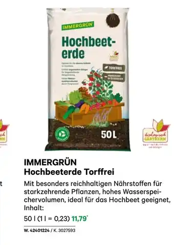 BayWa Immergrün hochbeeterde torffrei Angebot