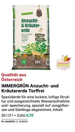 BayWa Immergrün anzucht- und kräutererde Angebot