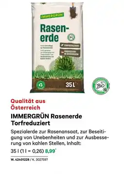 BayWa Immergrün rasenerde torfreduziert Angebot