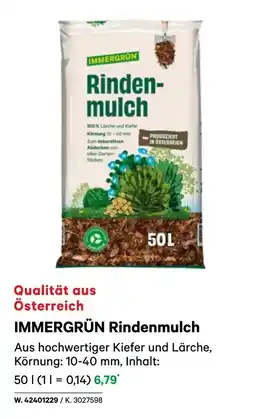 BayWa Immergrün rindenmulch Angebot