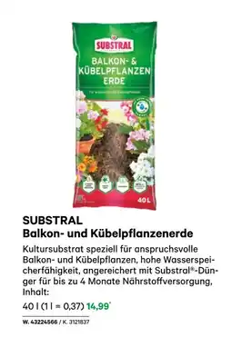 BayWa Substral balkon- und kübelpflanzenerde Angebot