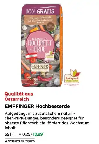 BayWa Empfinger hochbeeterde Angebot