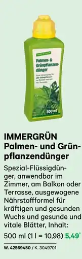 BayWa Immergrün zimmerpflan- palmen- und grün- pflanzendünger Angebot