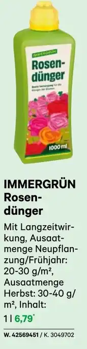 BayWa Immergrün rosen- dünger Angebot