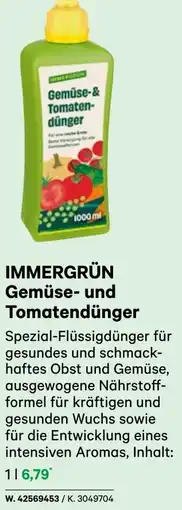 BayWa Immergrün gemüse- und tomatendünger Angebot