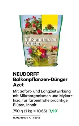 BayWa Neudorff balkonpflanzen-dünger azet Angebot