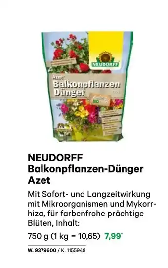 BayWa Neudorff balkonpflanzen-dünger azet Angebot