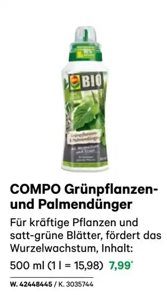 BayWa Compo grünpflanzen- und palmendünger Angebot