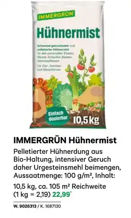 BayWa Immergrün hühnermist Angebot