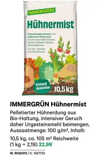 BayWa Immergrün hühnermist Angebot