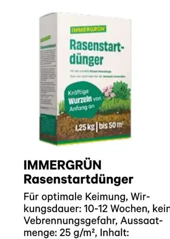 BayWa Immergrün rasenstart- dünger Angebot