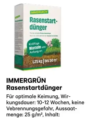 BayWa Immergrün rasenstartdünger Angebot