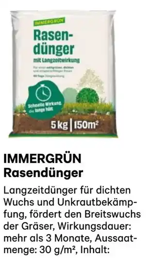 BayWa Immergrün rasendünger Angebot