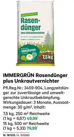 BayWa Immergrün rasendünger Angebot