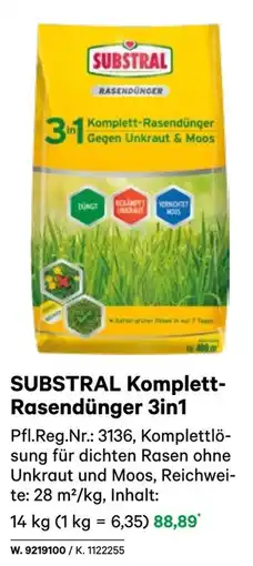 BayWa Substral komplett- rasendünger 3in1 Angebot