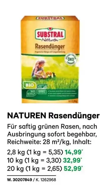 BayWa Naturen rasendünger Angebot