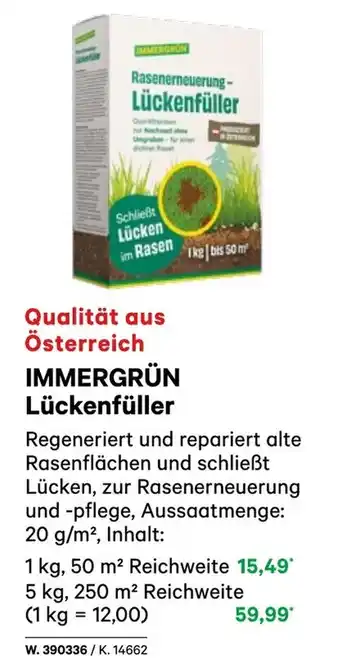 BayWa Immergrün lückenfüller Angebot