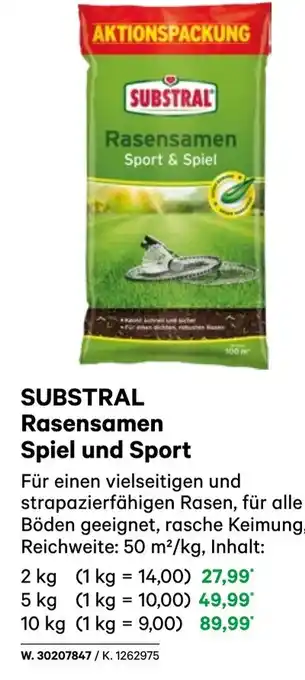 BayWa Substral rasensamen spiel und sport Angebot