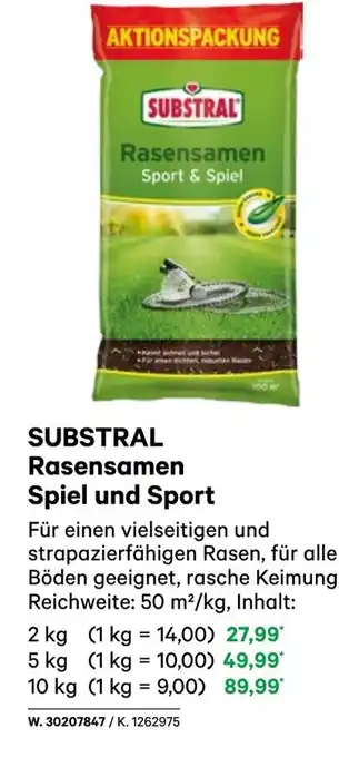 BayWa Substral rasensamen spiel und sport Angebot