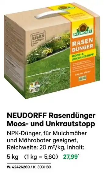 BayWa Neudorff rasendünger moos- und unkrautstopp Angebot