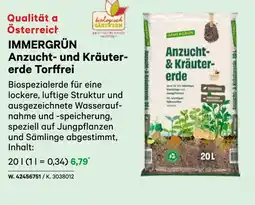 BayWa Immergrün anzucht- und kräuter- erde torffrei Angebot