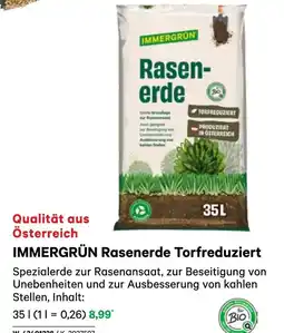 BayWa Immergrün rasenerde torfreduziert Angebot