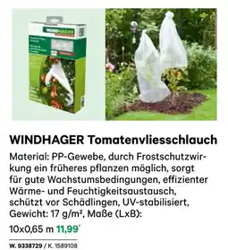 BayWa Windhager tomatenvliesschlauch Angebot