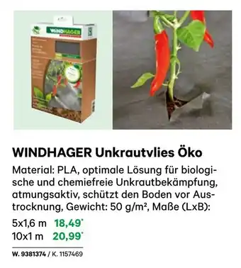 BayWa Windhager unkrautvlie Angebot