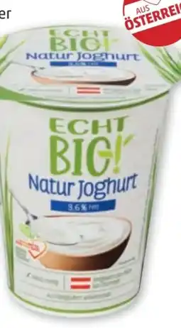 PENNY Echt Bio Naturjoghurt Angebot