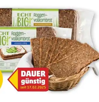 PENNY Echt Bio Roggenvollkornbrot Angebot