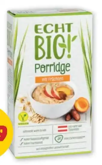 PENNY Echt Bio Porridge Mit Früchten Angebot