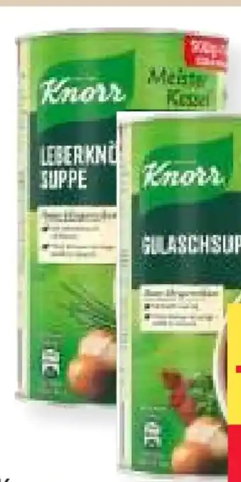 MPreis Knorr Meister Kessel Suppe Angebot