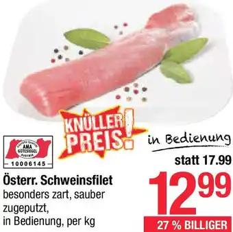 Maximarkt Schweinsfilet Angebot