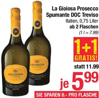 Maximarkt La Gioiosa Prosecco Spumante DOC Treviso Angebot