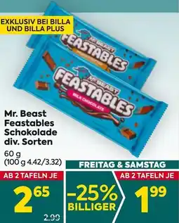 Billa Feastables Schokolade Angebot