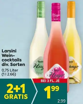 Billa Wein- cocktails Angebot