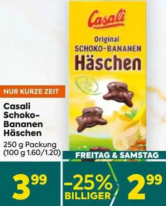 Billa Schoko- Bananen Häschen Angebot