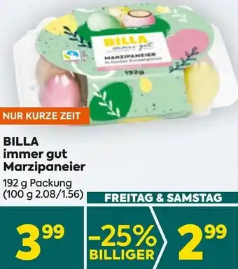 Billa Marzipaneier Angebot